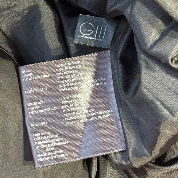 Kenneth Cole Reaction Black Puffer Jacket Size S - Picture 7 of 9